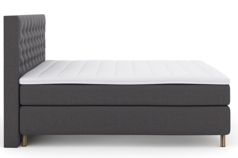 Select No 3 Kontinentalsäng 210x210 Fast - Mörkgrå/Koppar - Products - Möbler - Säng - Kontinentalsäng