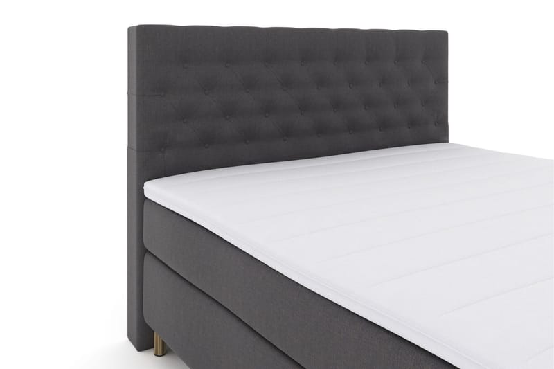 Select No 3 Kontinentalsäng 210x210 Fast - Mörkgrå/Koppar - Products - Möbler - Säng - Kontinentalsäng