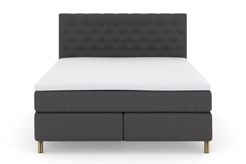 Select No 3 Kontinentalsäng 210x210 Fast - Mörkgrå/Koppar - Products - Möbler - Säng - Kontinentalsäng