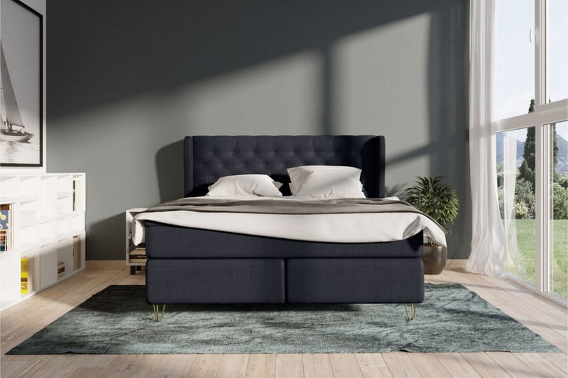 Select No 4 Komplett Sängpaket 120x200 Fast - Blå/Koppar - Products - Möbler - Säng - Enkelsäng
