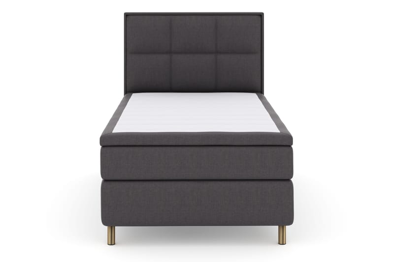 Select No 4 Komplett Sängpaket 120x200 Fast - Mörkgrå/Koppar - Products - Möbler - Säng - Enkelsäng