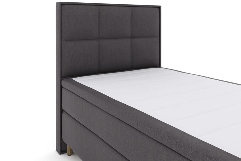 Select No 4 Komplett Sängpaket 120x200 Fast - Mörkgrå/Koppar - Products - Möbler - Säng - Enkelsäng