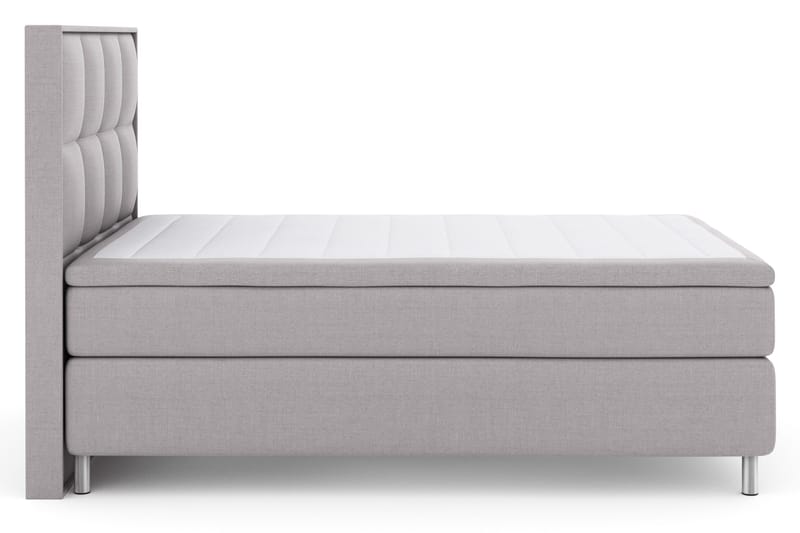 Select No 4 Komplett Sängpaket 140x200 Fast - Ljusgrå/Metall - Products - Möbler - Säng - Kontinentalsäng