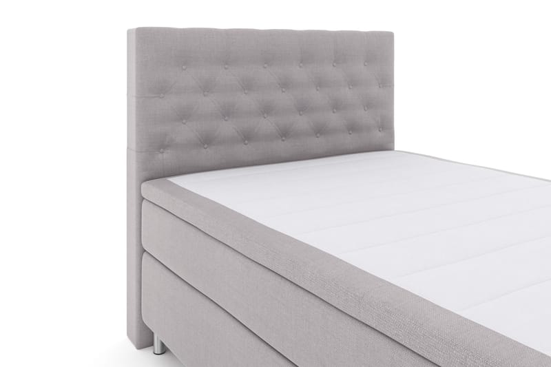 Select No 4 Komplett Sängpaket 140x200 Fast - Ljusgrå/Metall - Products - Möbler - Säng - Kontinentalsäng