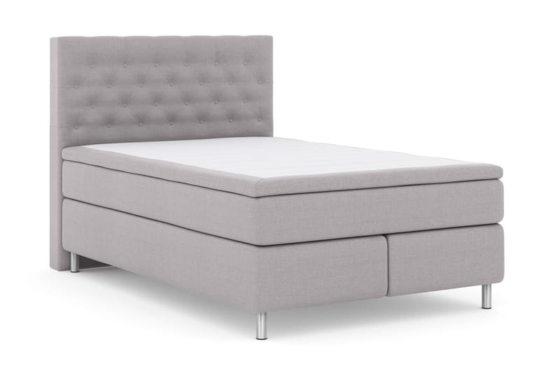 Select No 4 Komplett Sängpaket 140x200 Fast - Ljusgrå/Metall - Products - Möbler - Säng - Kontinentalsäng