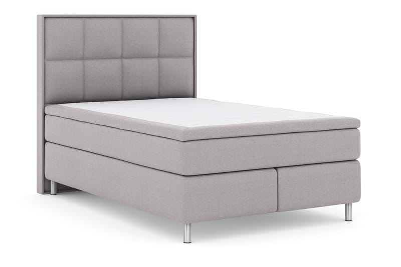 Select No 4 Komplett Sängpaket 140x200 Fast - Ljusgrå/Metall - Products - Möbler - Säng - Kontinentalsäng