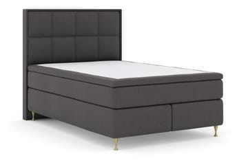 Select No 4 Komplett Sängpaket 140x200 Fast/Medium - Mörkgrå/Guld - Products - Möbler - Säng - Kontinentalsäng