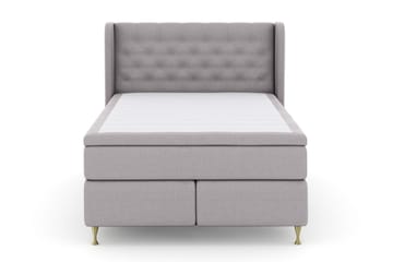 Select No 4 Komplett Sängpaket 140x200 Medium - Ljusgrå/Guld - Products - Möbler - Säng - Kontinentalsäng
