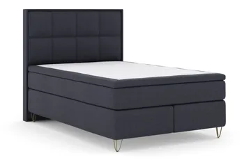 Select No 4 Komplett Sängpaket 160x200 Fast - Blå/Metall V-form - Products - Möbler - Säng - Kontinentalsäng