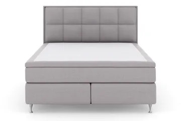 Select No 4 Komplett Sängpaket 160x200 Fast/Medium - Ljusgrå/Silver - Products - Möbler - Säng - Kontinentalsäng