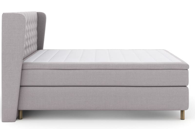 Select No 4 Komplett Sängpaket 160x200 Medium - Ljusgrå/Koppar - Products - Möbler - Säng - Kontinentalsäng
