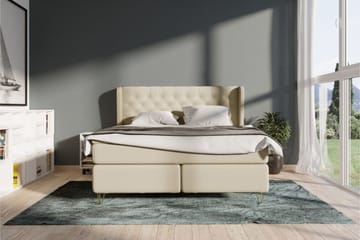 Select No 4 Komplett Sängpaket 180x200 Fast - Beige/Metall - Products - Möbler - Säng - Kontinentalsäng