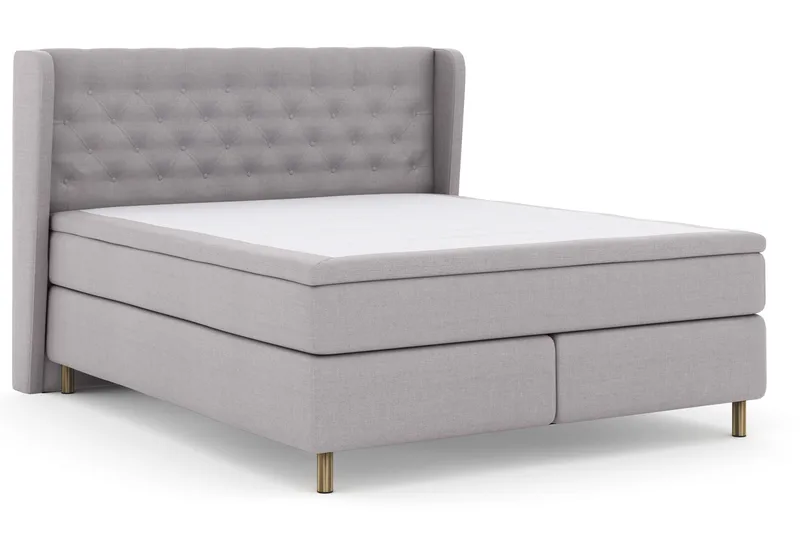 Select No 4 Komplett Sängpaket 180x200 Fast - Ljusgrå/Koppar - Products - Möbler - Säng - Kontinentalsäng