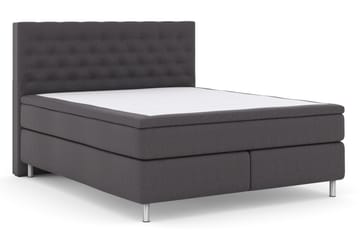 Select No 4 Komplett Sängpaket 180x200 Fast - Mörkgrå/Metall - Products - Möbler - Säng - Kontinentalsäng