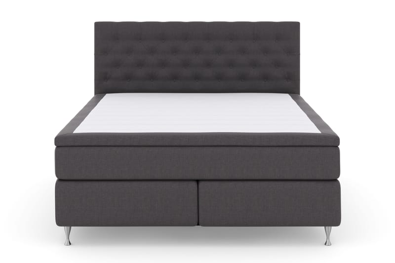 Select No 4 Komplett Sängpaket 180x200 Fast, Mörkgrå/Silver