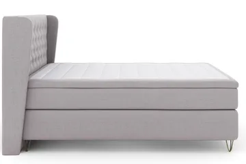 Select No 4 Komplett Sängpaket 180x200 Medium - Ljusgrå/Metall V-form - Products - Möbler - Säng - Kontinentalsäng