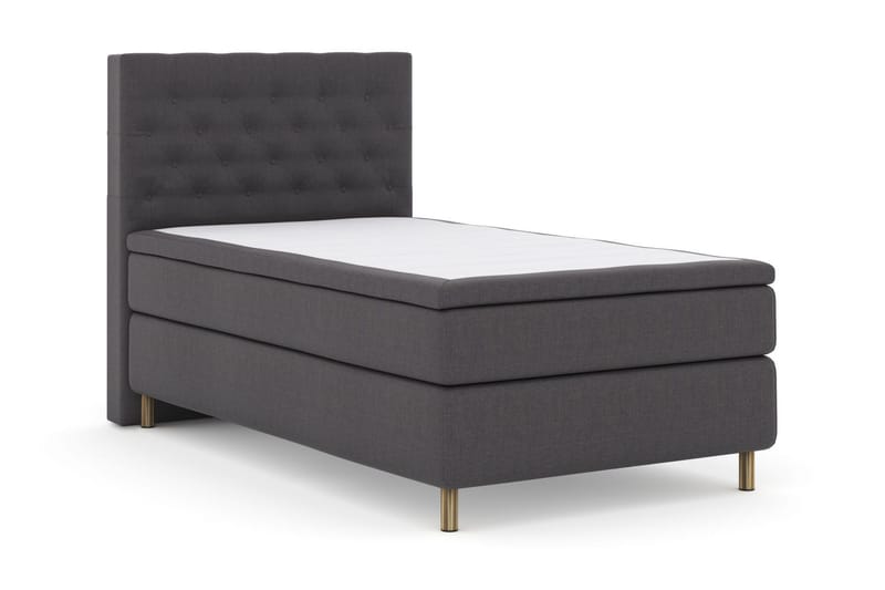 Select No 4 Kontinentalsäng 120x200 Fast - Mörkgrå/Koppar - Products - Möbler - Säng - Enkelsäng