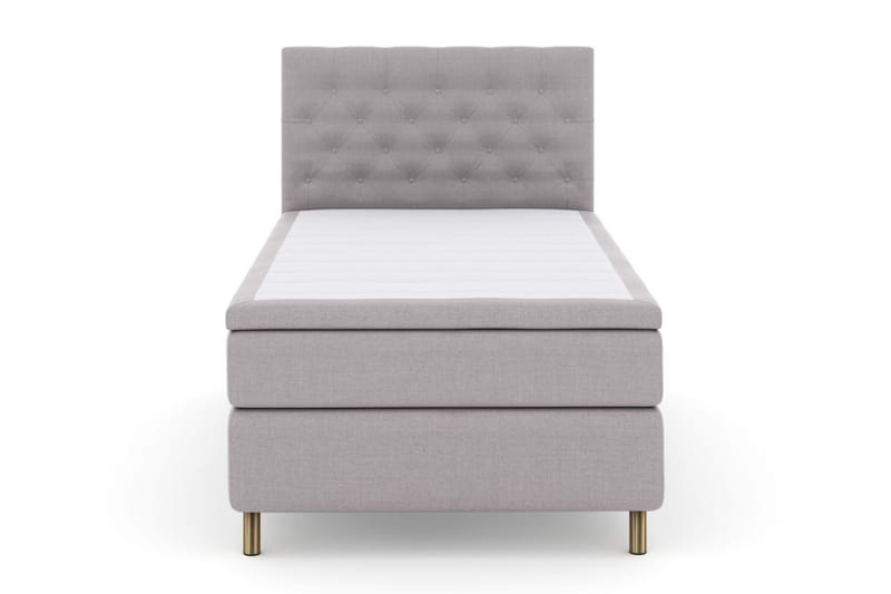 Select No 4 Kontinentalsäng 120x200 Medium - Ljusgrå/Koppar - Products - Möbler - Säng - Enkelsäng