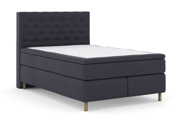 Select No 4 Kontinentalsäng 140x200 Fast - Blå/Metall - Products - Möbler - Säng - Kontinentalsäng