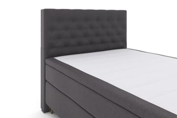 Select No 4 Kontinentalsäng 140x200 Fast/Medium - Mörkgrå/Metall V-Form - Products - Möbler - Säng - Kontinentalsäng