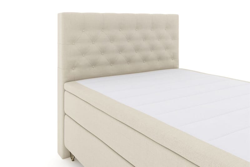 Select No 4 Kontinentalsäng 140x200 Medium - Beige/Metall V-Form - Products - Möbler - Säng - Kontinentalsäng