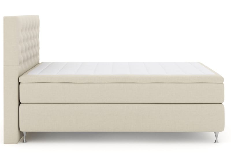 Select No 4 Kontinentalsäng 160x200 Fast/Medium - Beige/Silver - Products - Möbler - Säng - Kontinentalsäng