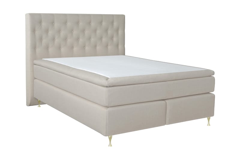 Select No 4 Kontinentalsäng 180x200 Fast/Medium - Beige/Guld - Products - Möbler - Säng - Kontinentalsäng