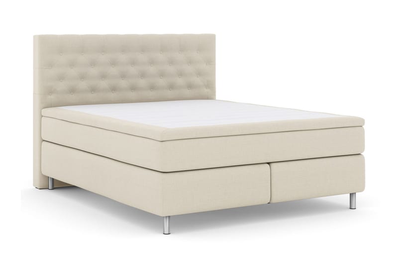 Select No 4 Kontinentalsäng 180x200 Fast/Medium - Beige/Metall - Products - Möbler - Säng - Kontinentalsäng