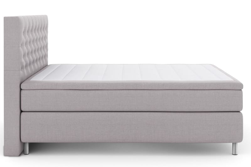 Select No 4 Kontinentalsäng 210x210 Medium - Ljusgrå/Metall - Products - Möbler - Säng - Kontinentalsäng