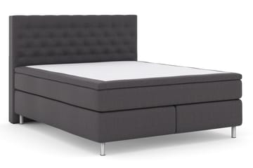 Select No 4 Kontinentalsäng 210x210 Medium - Mörkgrå/Metall - Products - Möbler - Säng - Kontinentalsäng