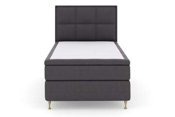 Select No 5 Komplett Sängpaket 120x200 Fast Latex - Mörkgrå/Guld - Products - Möbler - Säng - Enkelsäng