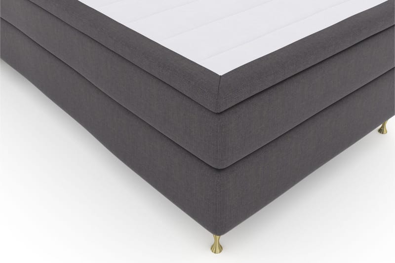 Select No 5 Komplett Sängpaket 120x200 Fast Latex - Mörkgrå/Guld - Products - Möbler - Säng - Enkelsäng