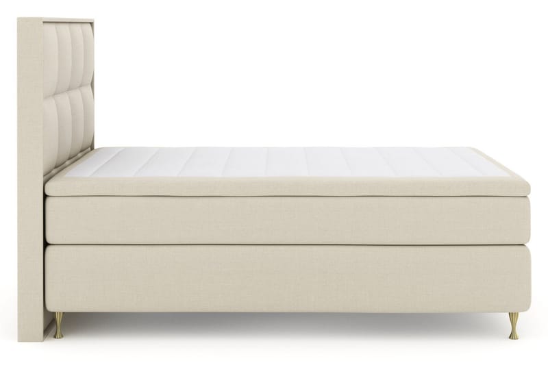 Select No 5 Komplett Sängpaket 140x200 Fast/Medium Watergel, Beige/Guld