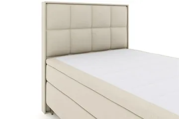Select No 5 Komplett Sängpaket 140x200 Medium Latex - Beige/Metall V-form - Products - Möbler - Säng - Kontinentalsäng