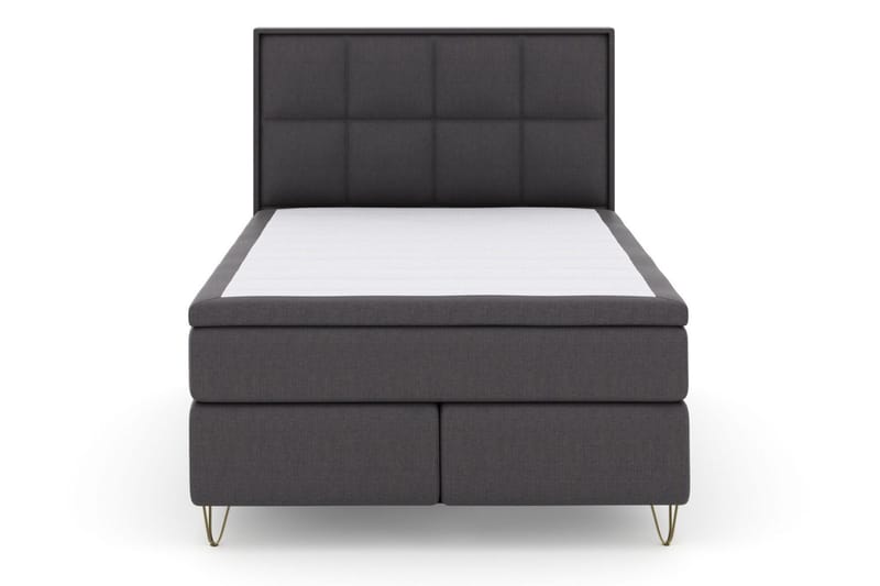 Select No 5 Komplett Sängpaket 140x200 Medium Watergel - Mörkgrå/Metall V-form - Products - Möbler - Säng - Kontinentalsäng