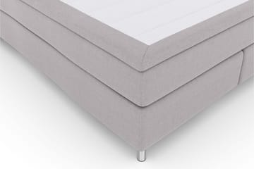 Select No 5 Komplett Sängpaket 160x200 Fast Watergel - Ljusgrå/Metall - Products - Möbler - Säng - Kontinentalsäng
