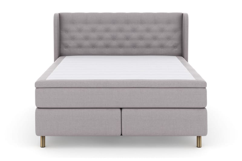 Select No 5 Komplett Sängpaket 180x200 Fast Watergel, Ljusgrå/Koppar