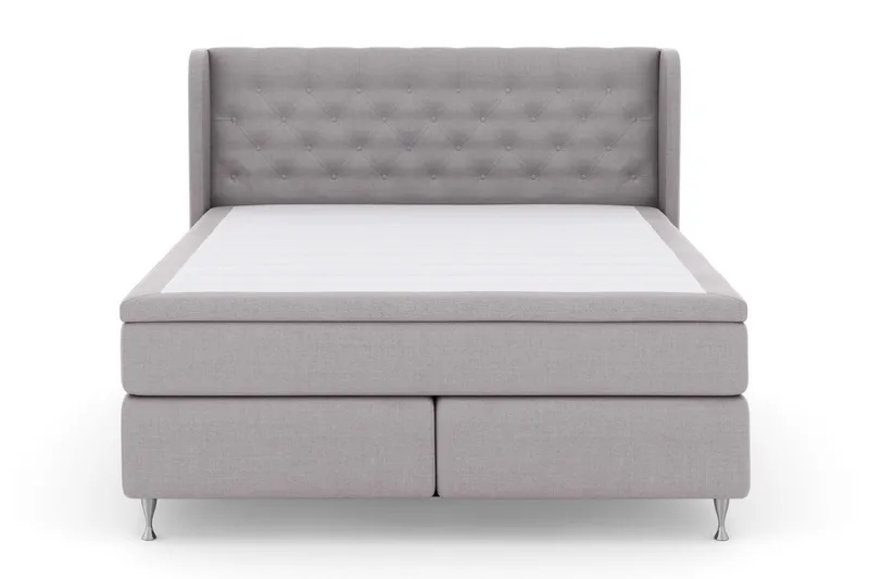 Select No 5 Komplett Sängpaket 180x200 Fast/Medium Watergel, Ljusgrå/Silver