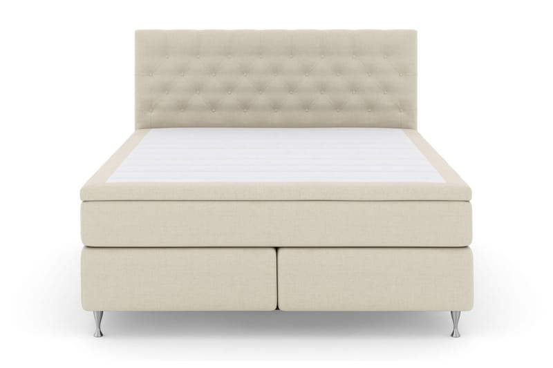 Select No 5 Komplett Sängpaket 180x200 Medium Latex, Beige/Silver