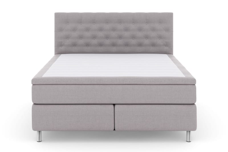 Select No 5 Komplett Sängpaket 210x210 Fast Watergel - Ljusgrå/Metall - Products - Möbler - Säng - Kontinentalsäng