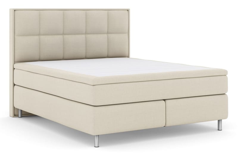 Select No 5 Komplett Sängpaket 210x210 Medium Latex - Beige/Metall - Products - Möbler - Säng - Kontinentalsäng