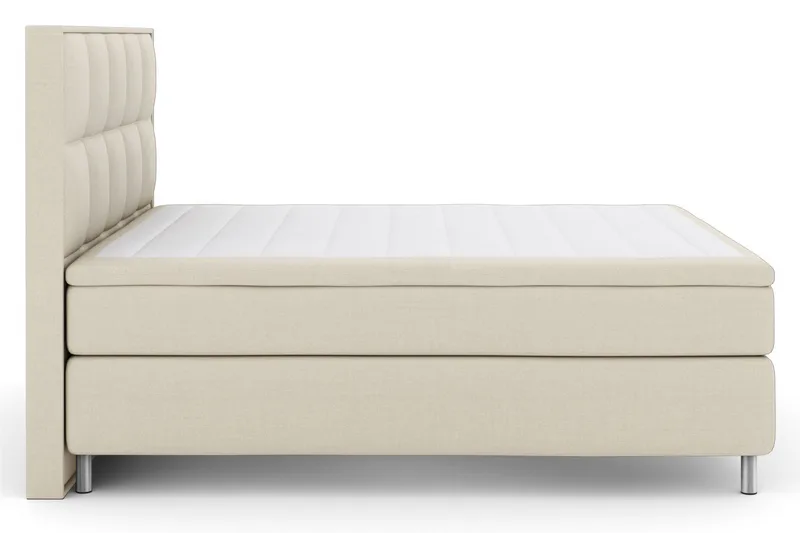 Select No 5 Komplett Sängpaket 210x210 Medium Latex, Beige/Metall