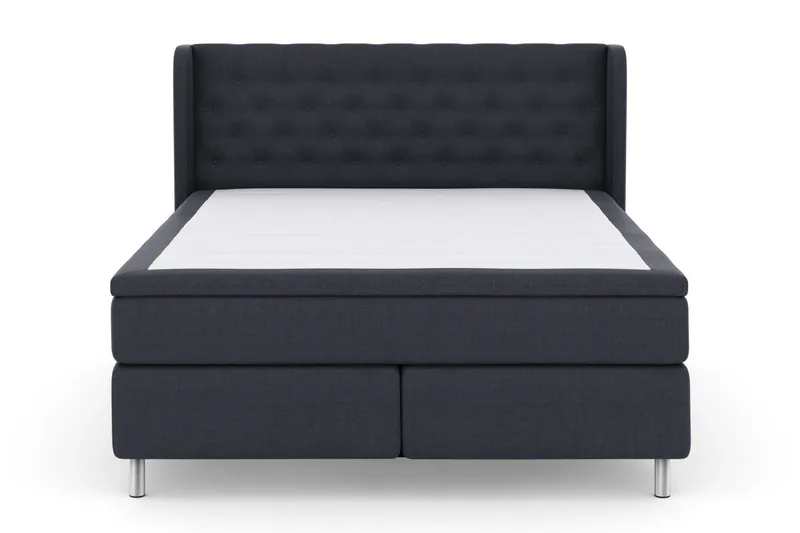 Select No 5 Komplett Sängpaket 210x210 Medium Latex, Blå/Metall