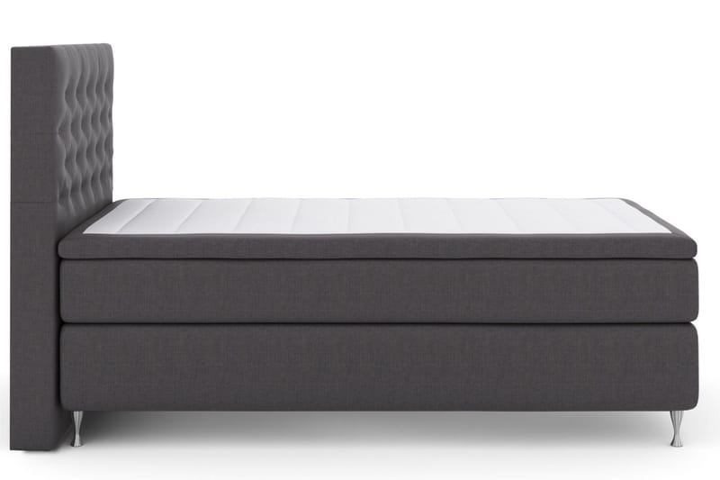 Select No 5 Kontinentalsäng 120x200 Fast Latex - Mörkgrå/Silver - Products - Möbler - Säng - Enkelsäng