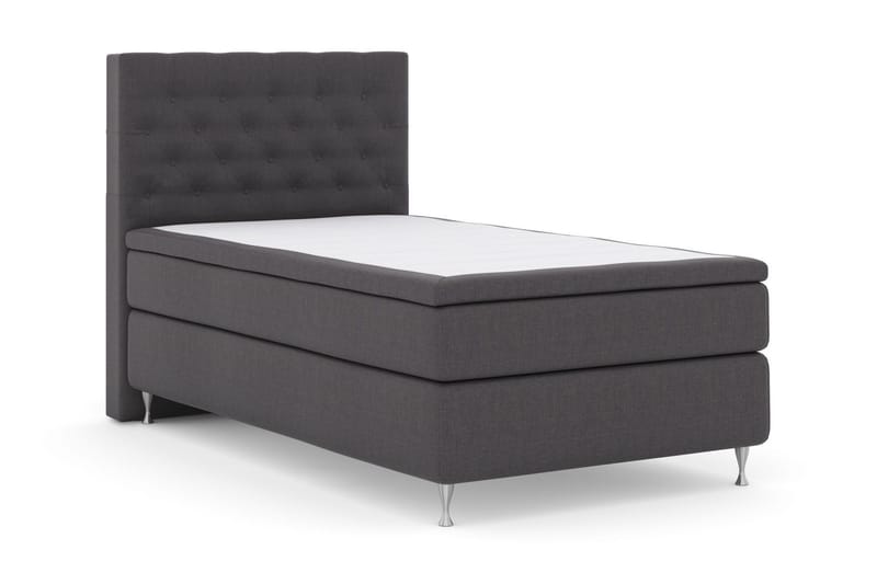 Select No 5 Kontinentalsäng 120x200 Fast Latex - Mörkgrå/Silver - Products - Möbler - Säng - Enkelsäng