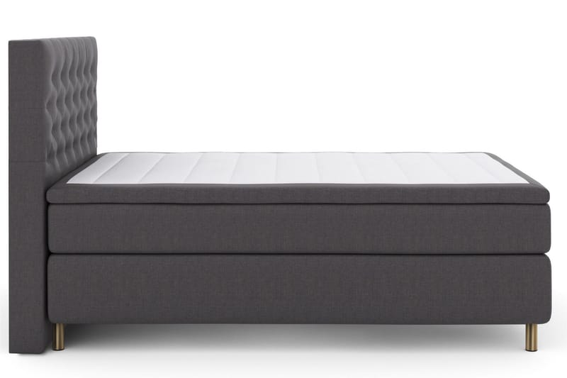 Select No 5 Kontinentalsäng 140x200 Fast Watergel - Mörkgrå/Koppar - Products - Möbler - Säng - Kontinentalsäng