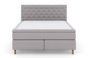 Select No 5 Kontinentalsäng 180x200 Fast Latex - Ljusgrå/Koppar - Products - Möbler - Säng - Kontinentalsäng