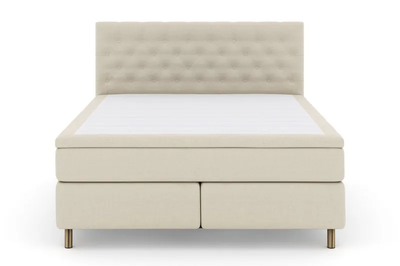 Select No 5 Kontinentalsäng 180x200 Fast/Medium Latex, Beige/Koppar