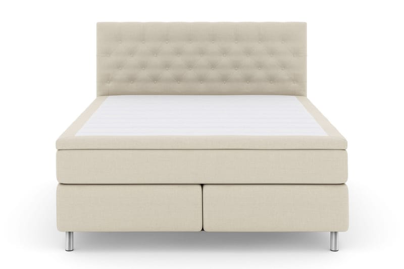 Select No 5 Kontinentalsäng 210x210 Fast/Medium Latex - Beige/Metall - Products - Möbler - Säng - Kontinentalsäng