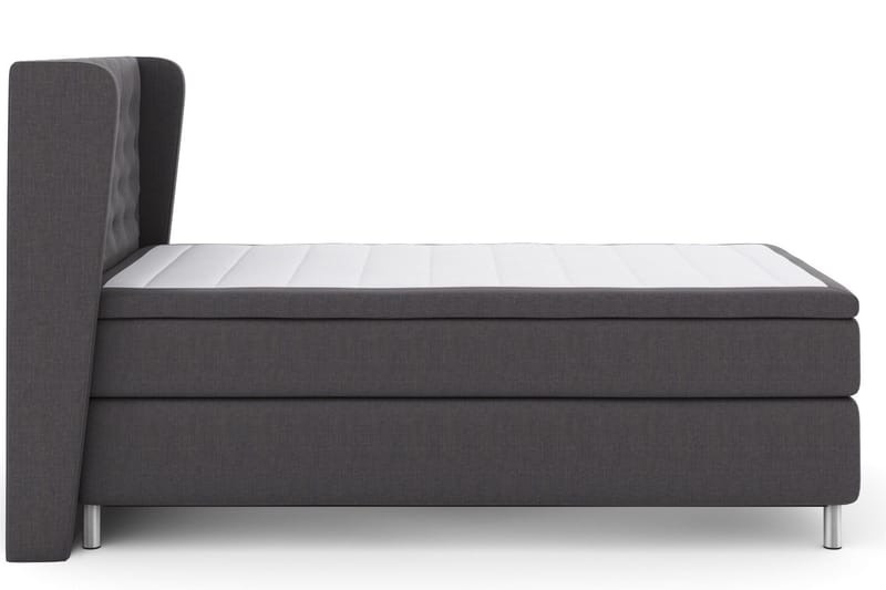 Select No 6 Komplett Sängpaket 120x200 Fast Memory/Pocket - Mörkgrå/Metall - Products - Möbler - Säng - Enkelsäng